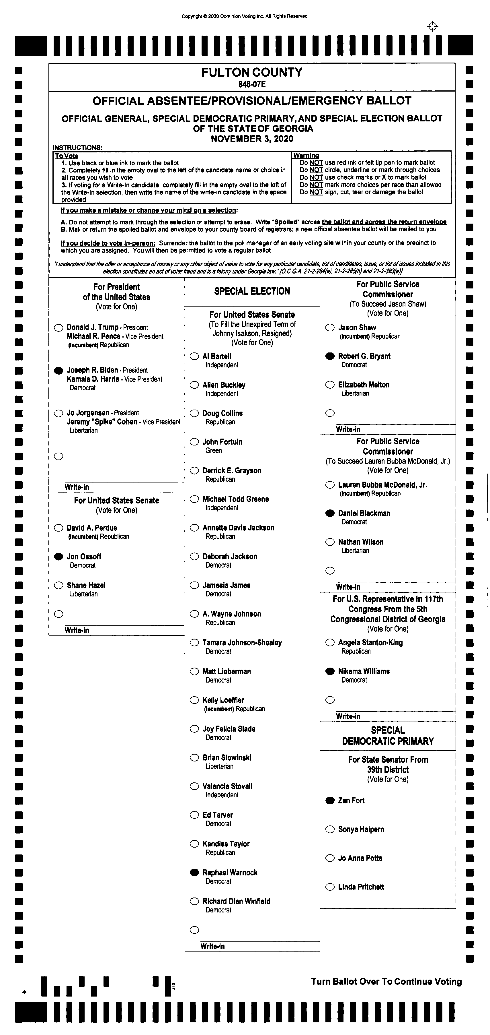 Doubled Ballot